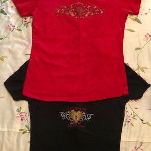 2 shirts 1 HD, 1 Iron Beast from Laughlin run.